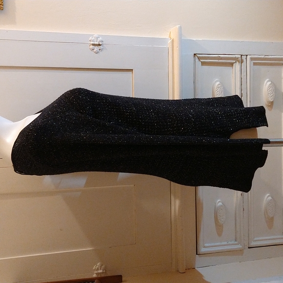 NWT Simply Vera long sparkle black sweater Sz M - Picture 3 of 7